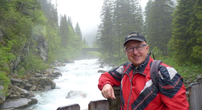 Dr. Bernd Kregel an den Krimmler Wasserällen im Nationalpark Hohe Tauern, Österreich am 14. Juni 2013.