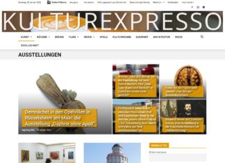 Neue Unterrubrik „Ausstellungen“ zur Hauptrubrik „Kunst“ im Magazin KULTUREXPRESSO
